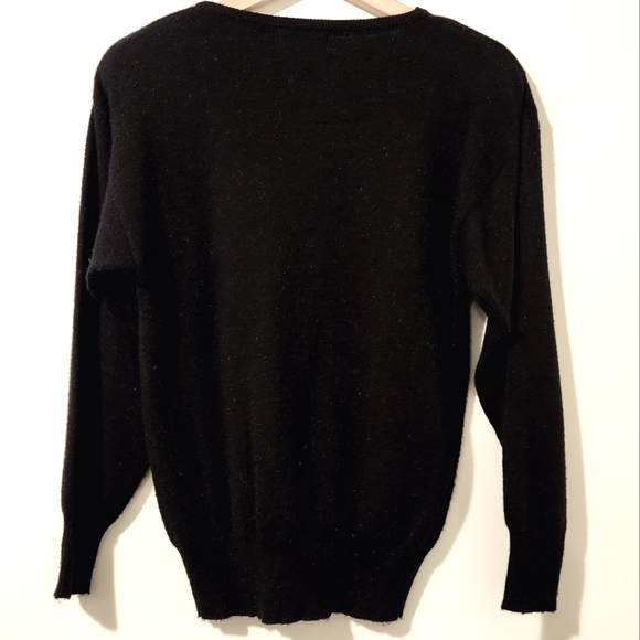 Vintage Cristina Black Sweater Size S - Picture 8 of 10